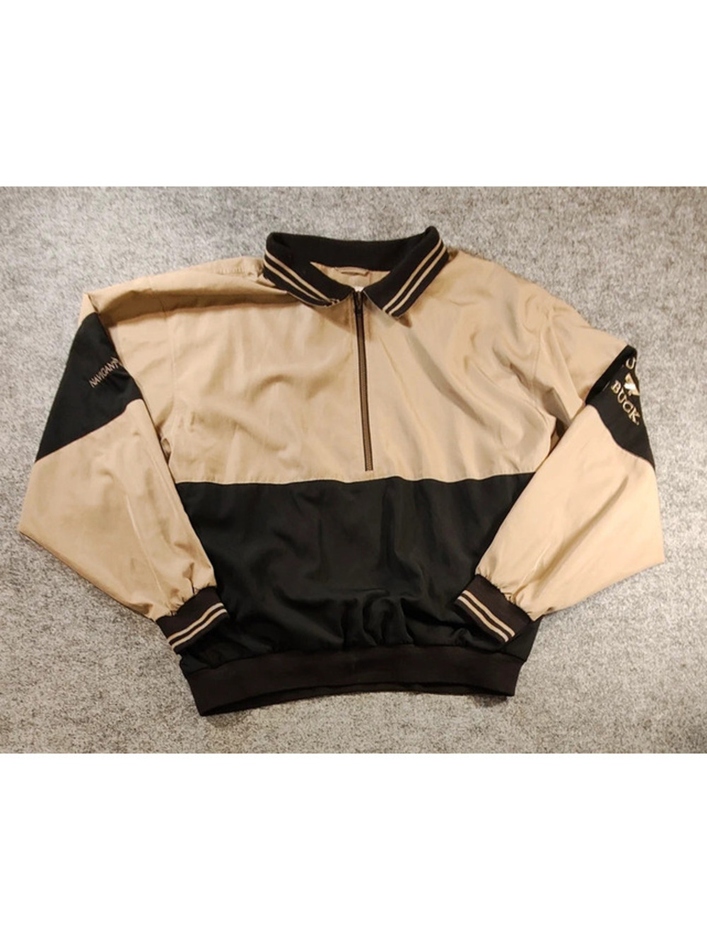 Cutter & Buck ClimaGuard Beige/Black Windbreaker L